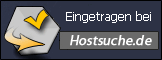 Eingetragen bei hostsuche.de